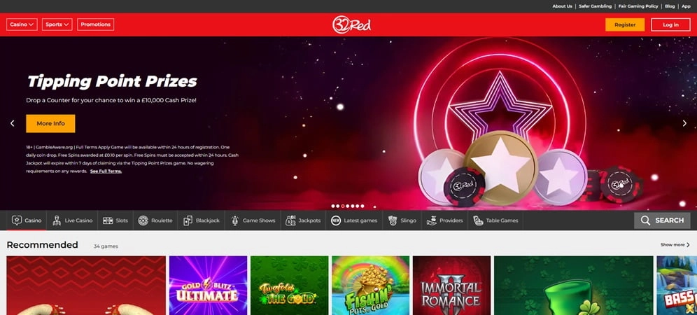 32 Red Casino Non GamStop