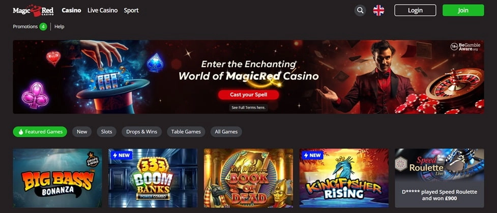 MagicRed Casino Non GamStop
