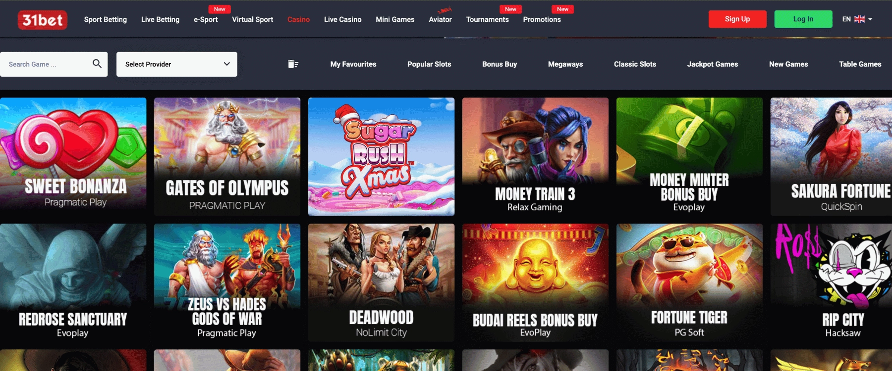 31Bets Casino Non GamStop