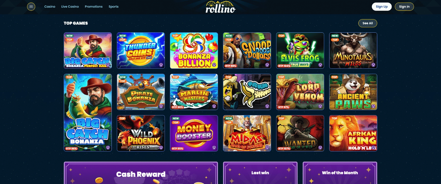 Rollino Casino Non GamStop