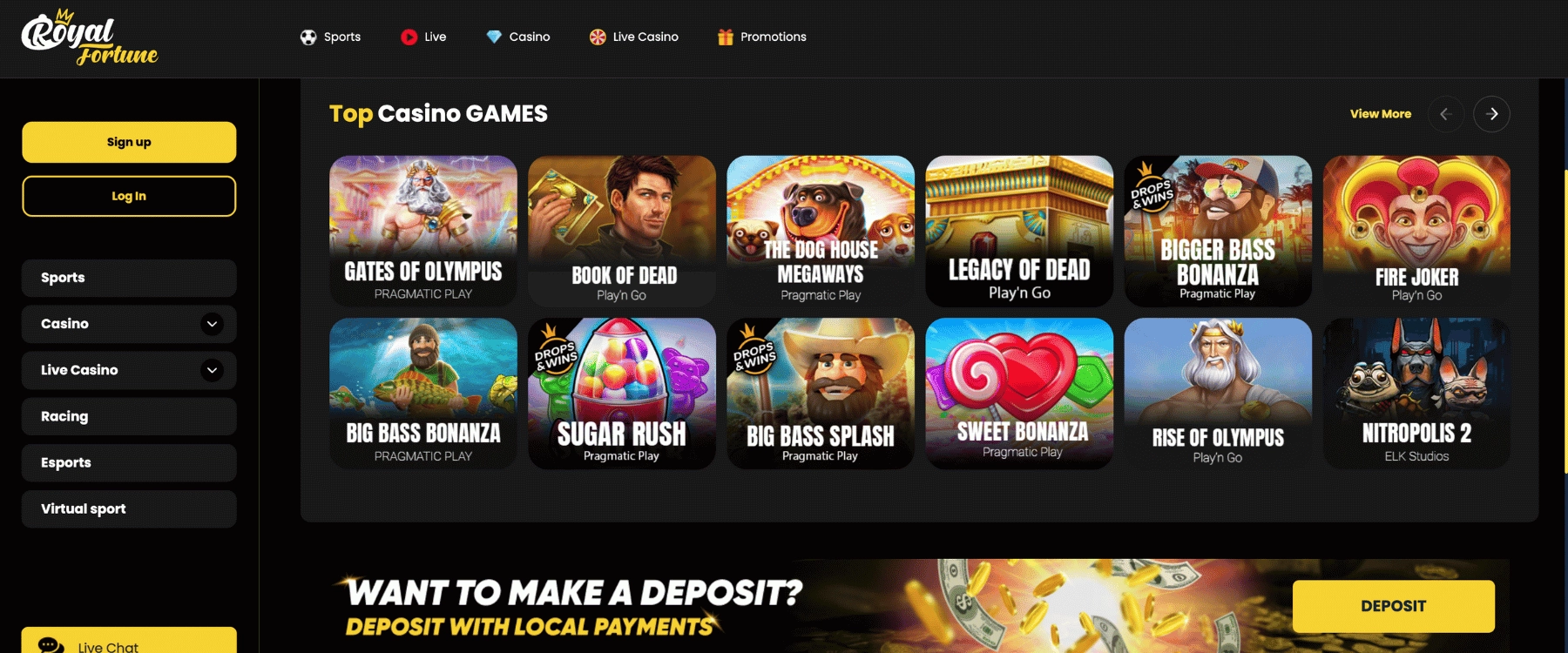 Royal Fortune Casino Non GamStop