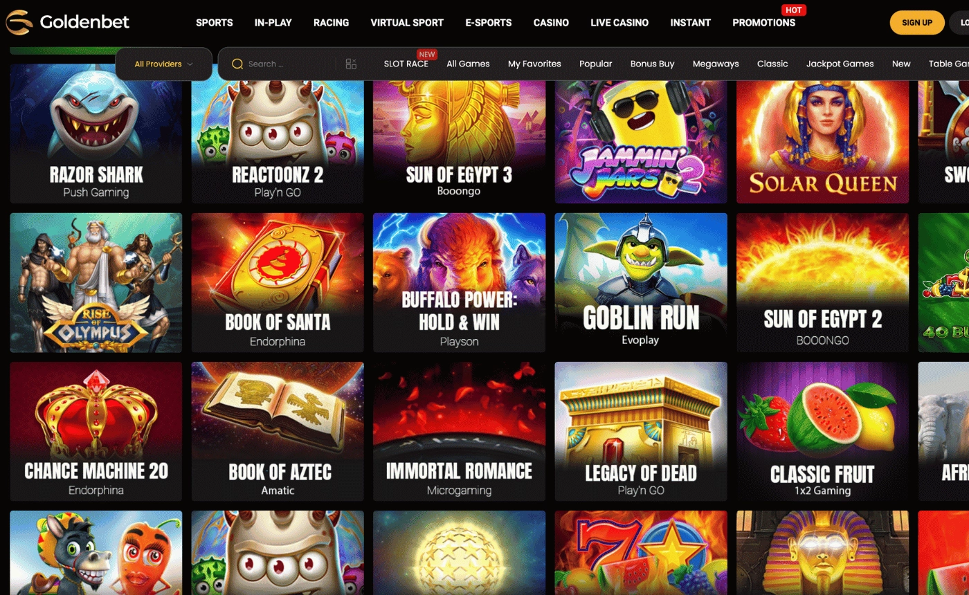 GoldenBet Casino – Top UK Casino not on GamStop