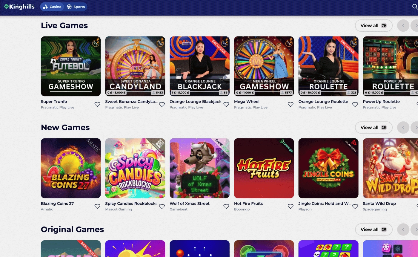 KingHills Casino – Reputable Casino not on GamStop