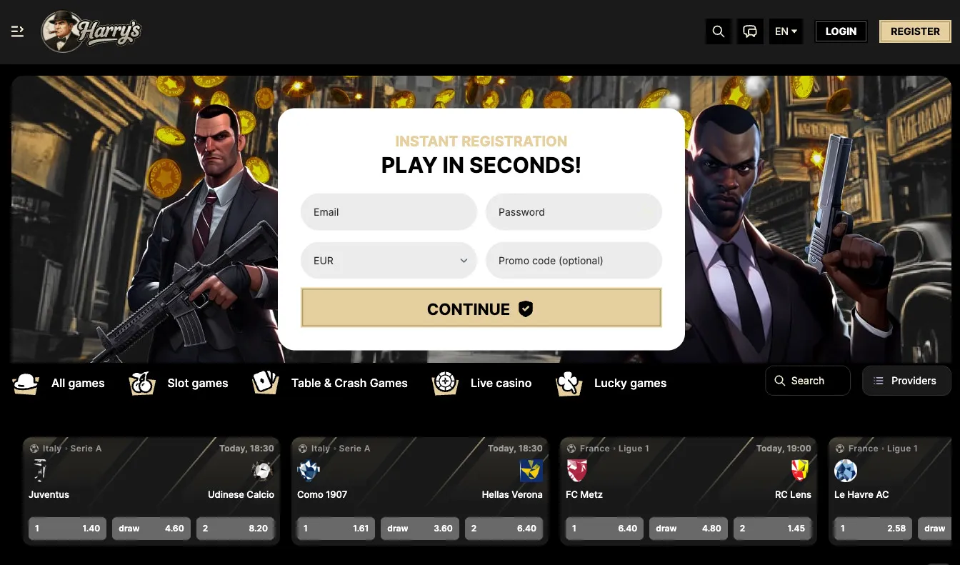 Harry Casino – Best Non GamStop Casinos for Crash Games